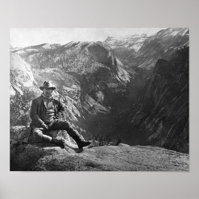 Póster Teddy Roosevelt - Yosemite Circa 1903 (Frente)
