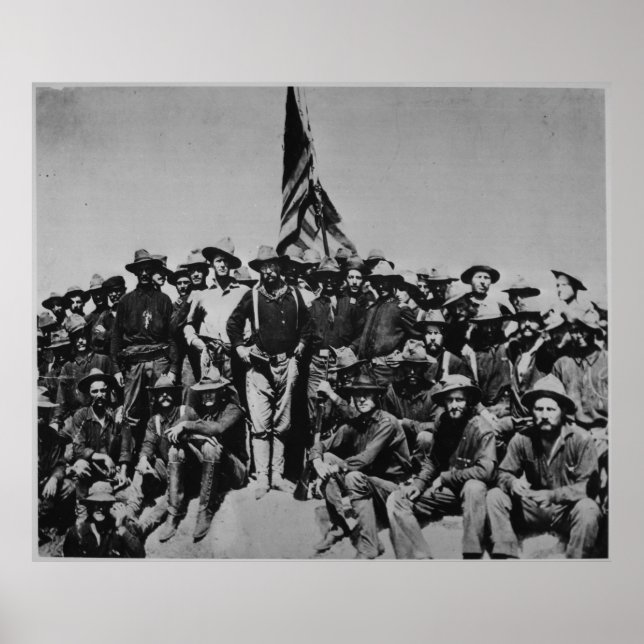 Póster Teddy's Colts Teddy Roosevelt Rough Riders 1898 (Frente)