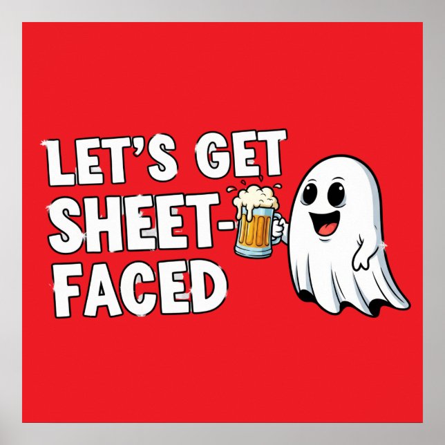 Póster Tee con cara de hoja (Frente)