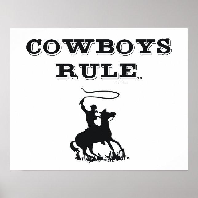 Póster TEE Cowboys Rule (Frente)