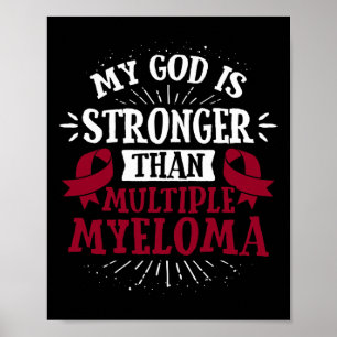 Póster Tee de Cáncer de Sangre - Conciencia sobre mieloma