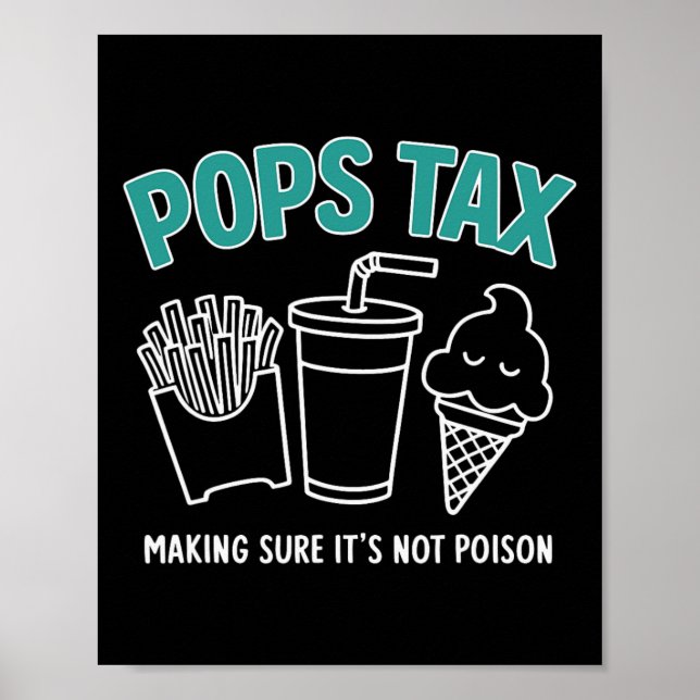 Póster Tee de papá gracioso que no sea veneno (Frente)