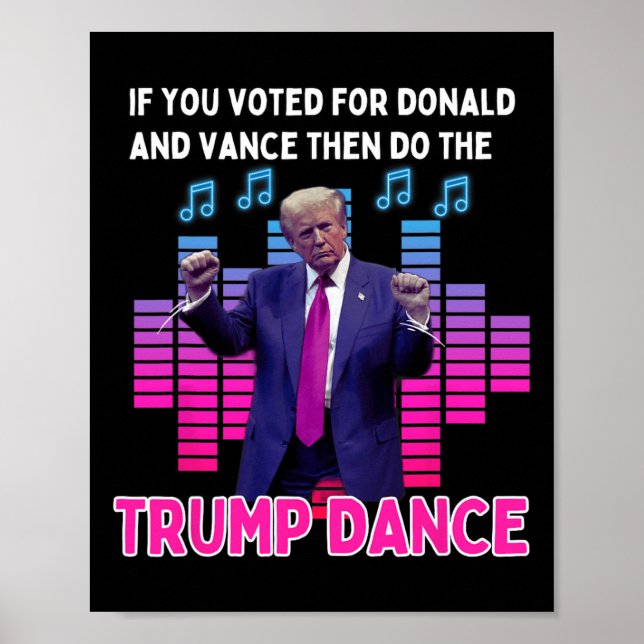 Póster Tee Gracioso Para Papás Y Madres Que Aman A Trump  (Frente)