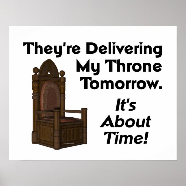 Póster TEE My Throne (Frente)