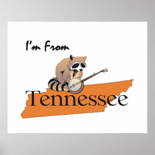 Póster TEE Soy de Tennessee