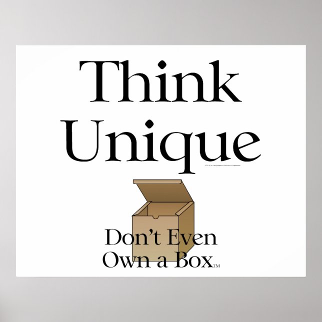 Póster TEE Think Unique (Frente)