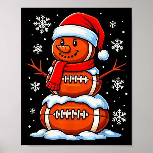 Póster Teenage Boys Christmas Pajamas, American Football  (Frente)
