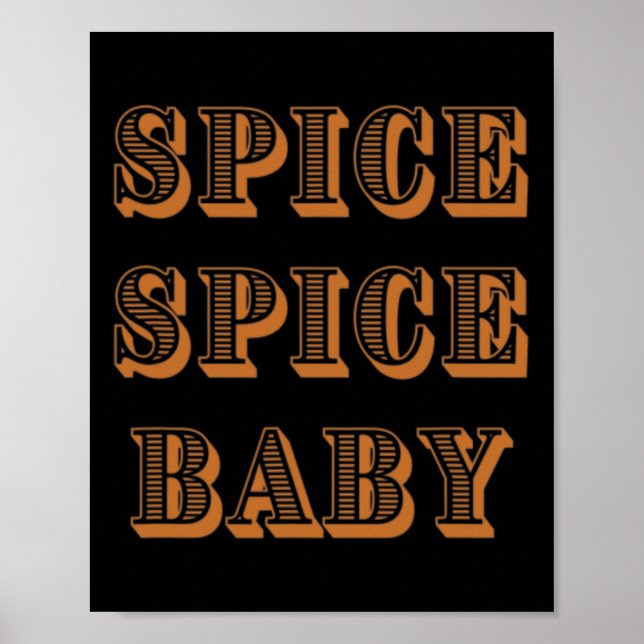 Póster Tees Gráficos Caídos - Spice Spice By (Frente)