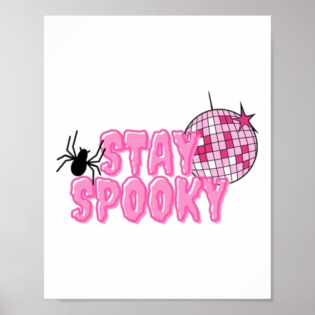 Póster Tees gráficos de otoño - Fiesta Discoteca Spooky (Frente)