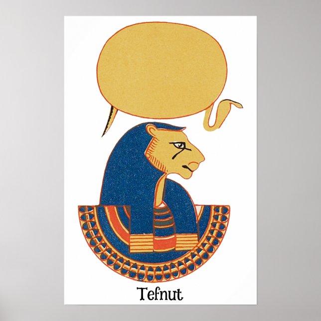 Póster Tefnut, Antigua diosa egipcia (Frente)