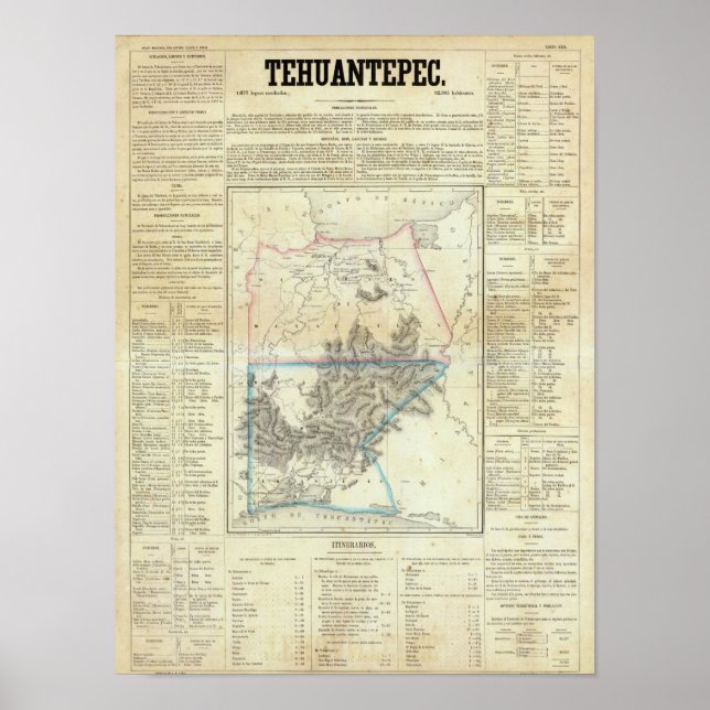 Póster Tehuantepec, México (Frente)