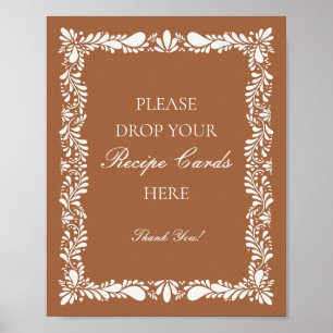 Póster Teja de Talavera de arcilla Española Comparte una 