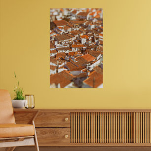 Póster Tejados de Castelo de Vide. Alentejo, Portugal.