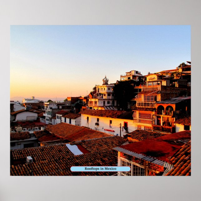 Póster Tejados de México (Frente)