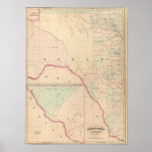 Póster Tejas, porción occidental