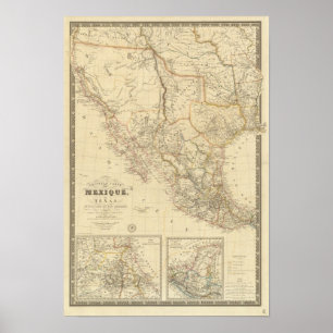Póster Tejas y México
