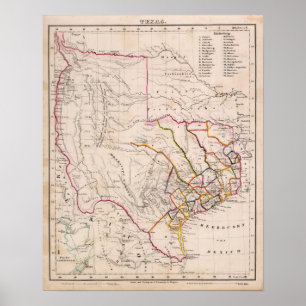 Póster Tejas y Oklahoma