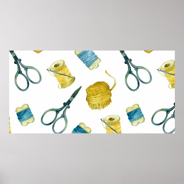 Póster Tejido de patrones sin soldadura (Frente)