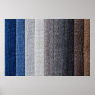 Póster Tejido de tejido de algodón textil