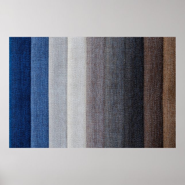 Póster Tejido de tejido de algodón textil (Frente)