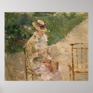 Póster Tejido femenino, Berthe Morisot Fine Ar