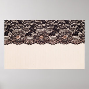 Póster Tejido textil y encaje para fondo