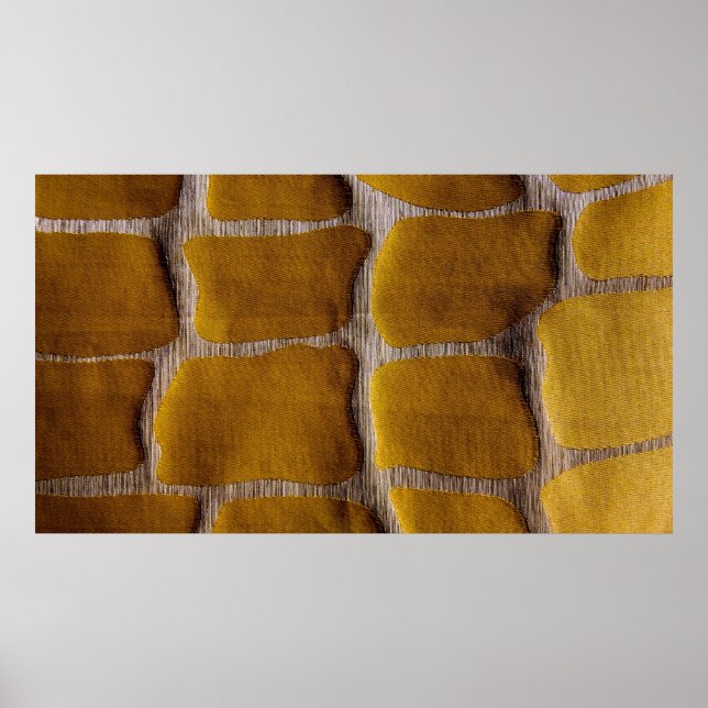 Póster Tejidos de amarillo y crema (Frente)