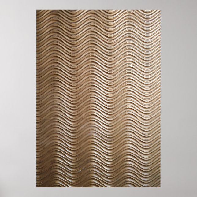 Póster Tejidos de rayas blancas y grises (Frente)