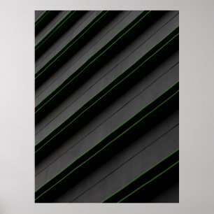 Póster Tejidos de rayas blancas y negras