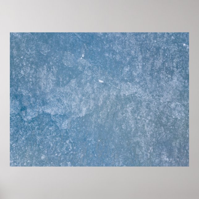 Póster Tejidos florales azules y blancos (Frente)