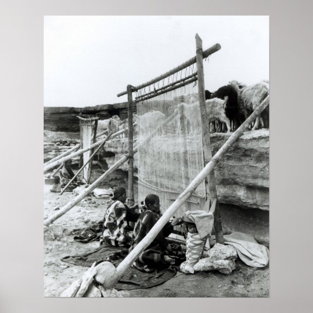 Póster Tejidos navajos, c.1914 (Frente)