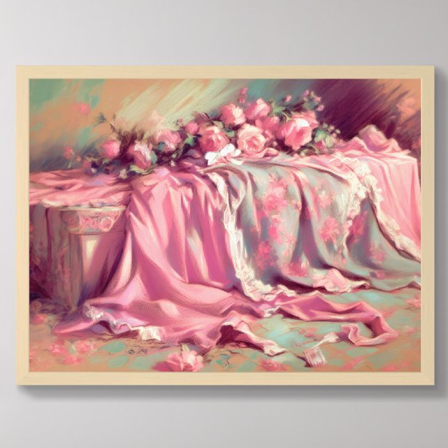 Póster Tejidos rosados y Rosas de dibujo en pasto (Subido por el creador)