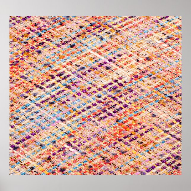 Póster Tejidos texturados: Fotografía abstracta. (Frente)