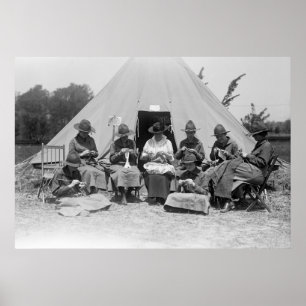 Póster Tejiendo por la causa: 1916