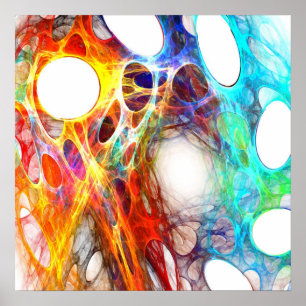 Póster Tela colorida - poster