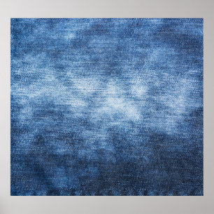 Póster Tela de denim, fondo texturado.
