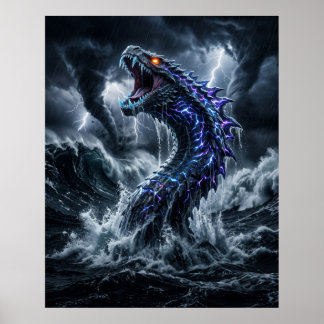 Póster Tela de Oleada de Marea del Leviatán de la Torment
