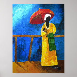 Póster Tela escocesa verde en el broadwalk 2008