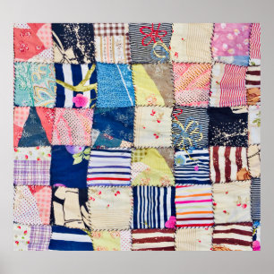 Póster Tela única: mantas hechas a mano en Bangkok