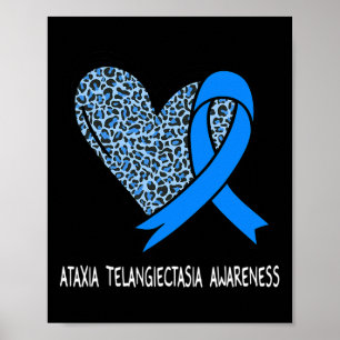 Póster Telangiectasia Sensibilización Cinta Azul
