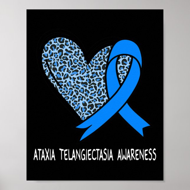 Póster Telangiectasia Sensibilización Cinta Azul (Frente)