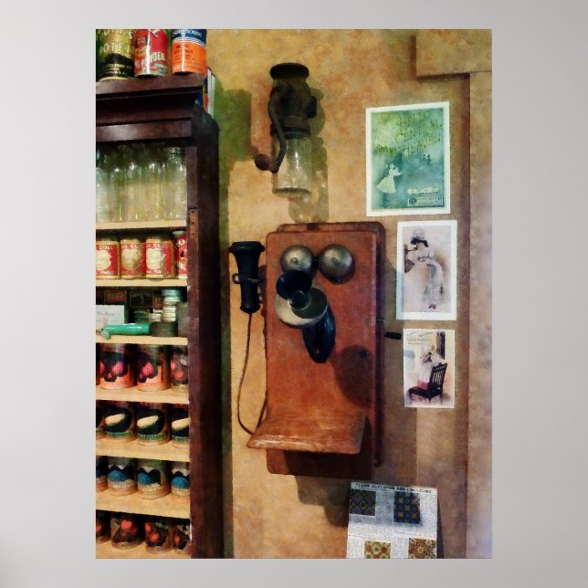 Póster Teléfono Antiguo (Frente)