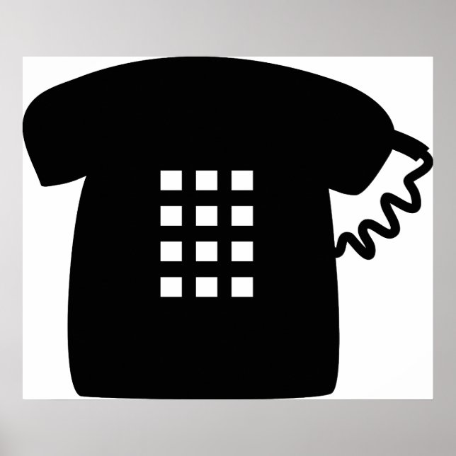 Póster Teléfono retro (Frente)