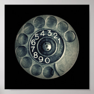 Póster teléfono rotativo original