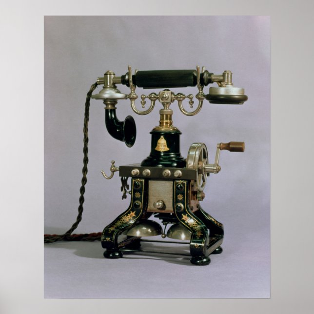 Póster Teléfono, Servicio Nacional de Telefonía, Estados  (Frente)