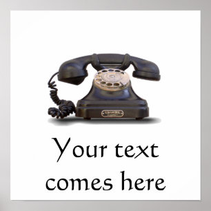Póster Teléfono viejo