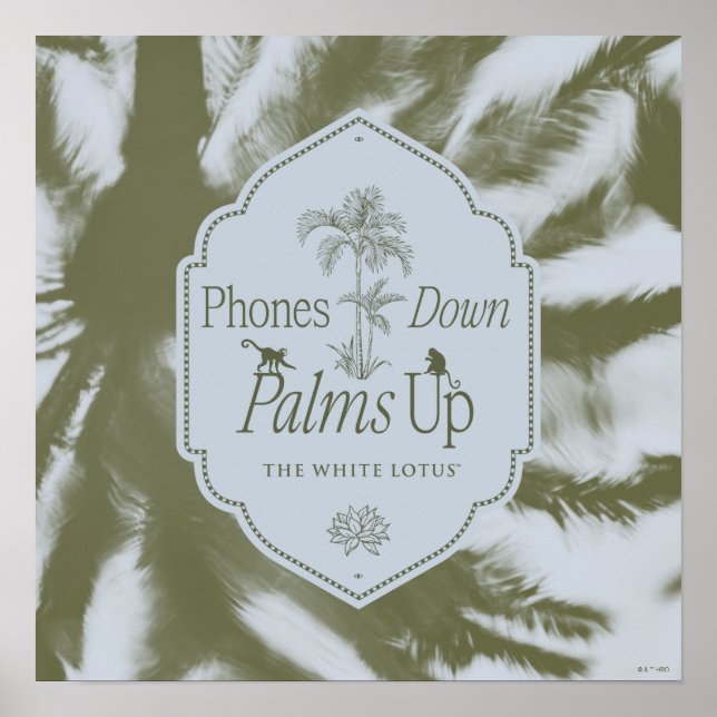 Póster Teléfonos abajo, palmas arriba - El Lotus blanco (Frente)