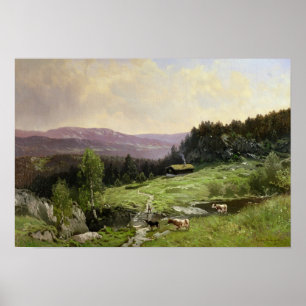 Póster Telemark, Noruega del sur