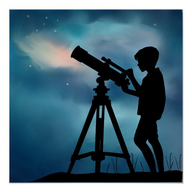 Poster Telescope Boy (Anverso)