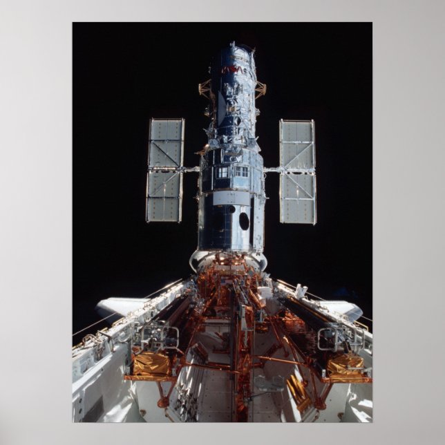 Póster Telescopio espacial Hubble capturado en Columbia (Frente)